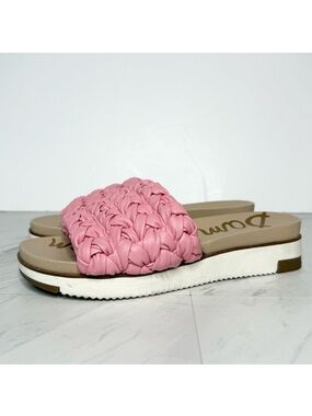 Sam Edelman Ainslie Braided Pink Slide Sandal 8 1/2 M